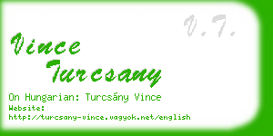 vince turcsany business card